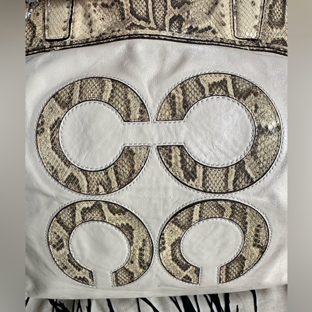 Coach Audrey Python Slim Tote - image 4